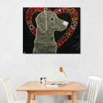 thumbnail image 2 of Orinice Love Heart Dog Fine Art Aesthetic Poster & Print Wall Painting for Classroom Kitchen Office Farmhouse Bathroom Decor 16x12in, 2 of 6