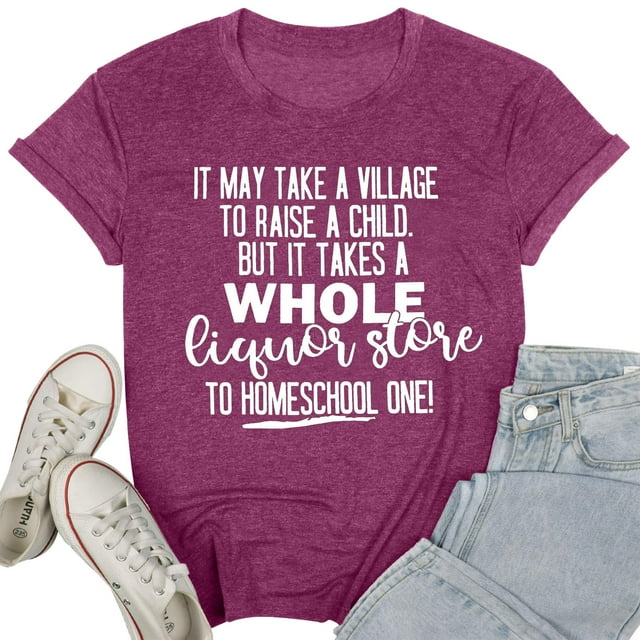 Mefallenssiah Tee-shirt à Manches Courtes Décontracté à Col Rond et à Imprimé Lettre pour Femmes