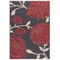 thumbnail image 2 of Safavieh Courtyard Tyson Floral Indoor/Outdoor Area Rug, Anthracite/Red, 6'7" x 9'6", 2 of 15