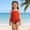 Red, variant on IVEYRTF Girls Fun Strawberry Print One Piece Swimsuit for Beach Vacation Summer Pool Parties Water Activities Stylish Swimwear Comfort Fit Bathing Suit(Red,4 Years)