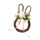 thumbnail image 4 of Corona de Pascua, corona de primavera para puerta de entrada, adorno colgante de temporada artificial Rosa, 4 of 9