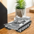 thumbnail image 1 of Simulación de de juguete de aleación 1/48, versión pintada a mano ensamblable, modelo de para manualidades DIY para mesa, escritorio, decoración del hogar, recuerdo Gris Baoblaze juguetes de tanque, 1 of 8