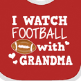 thumbnail image 4 of Inktastic I Watch Football with My Grandma Boys Baby Bib, 4 of 4