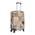 thumbnail image 3 of Picia Abstract Coffee Pattern With Letters Luggage Protector Cover Thicken Suitcase Protector Cover Fit 18-32 Inch Luggage-Small, 3 of 9