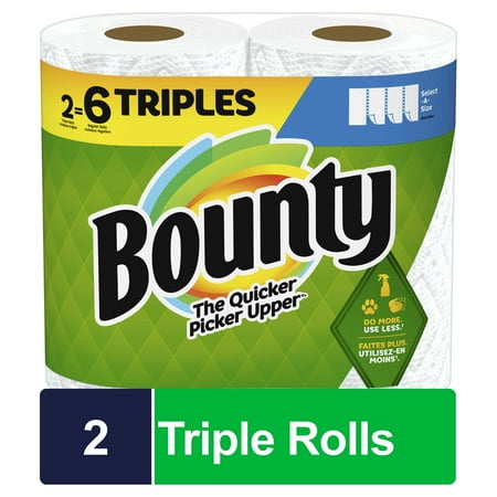 Bounty Paper Towels Select-A-Size, 2 Triple Rolls