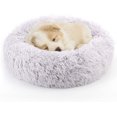thumbnail image 1 of Donut Dog Cat Bed, Soft Plush Pet Cushion, Anti-Slip Machine Washable Self-Warming Pet Bed - Improved Sleep for Cats Small Medium Dogs (Multiple Sizes), 1 of 6