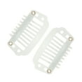 thumbnail image 4 of Unique Bargains 20 Pcs 8-Teeth Snap Wig Hair Clips for Hair Extension Beige, 4 of 5