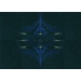 thumbnail image 1 of Ahgly Company Indoor Rectangle Patterned Night Black Area Rugs, 2' x 4', 1 of 6