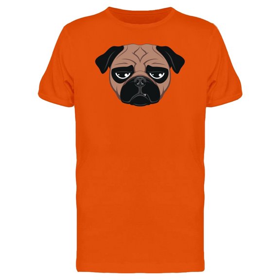 Tired Pug Cartoon Tee Men's -Image by Shutterstock