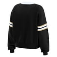 thumbnail image 3 of Women's WEAR by Erin Andrews Black New Orleans Saints Lace-Up Pullover Sweatshirt, 3 of 4