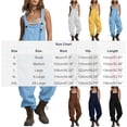 CBASIHI Womens Cotton Linen Overalls with Pockets- Cinch Bottom Summer ...