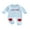 Blue Striped, variant on BemeyourBBs Newborn Baby Boy Girl Valentines Day Outfits Striped Plaid Romper Long Sleeve Crew Neck Heart Letters Embroidery Jumpsuit Cute Fall Winter Spring Clothes