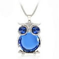 thumbnail image 3 of Censtreet Charming Fashion Owl Pendant Chain Necklaces Vintage Statement Animal Crystal Rhinestone Pendant Necklace for Lady, 3 of 5