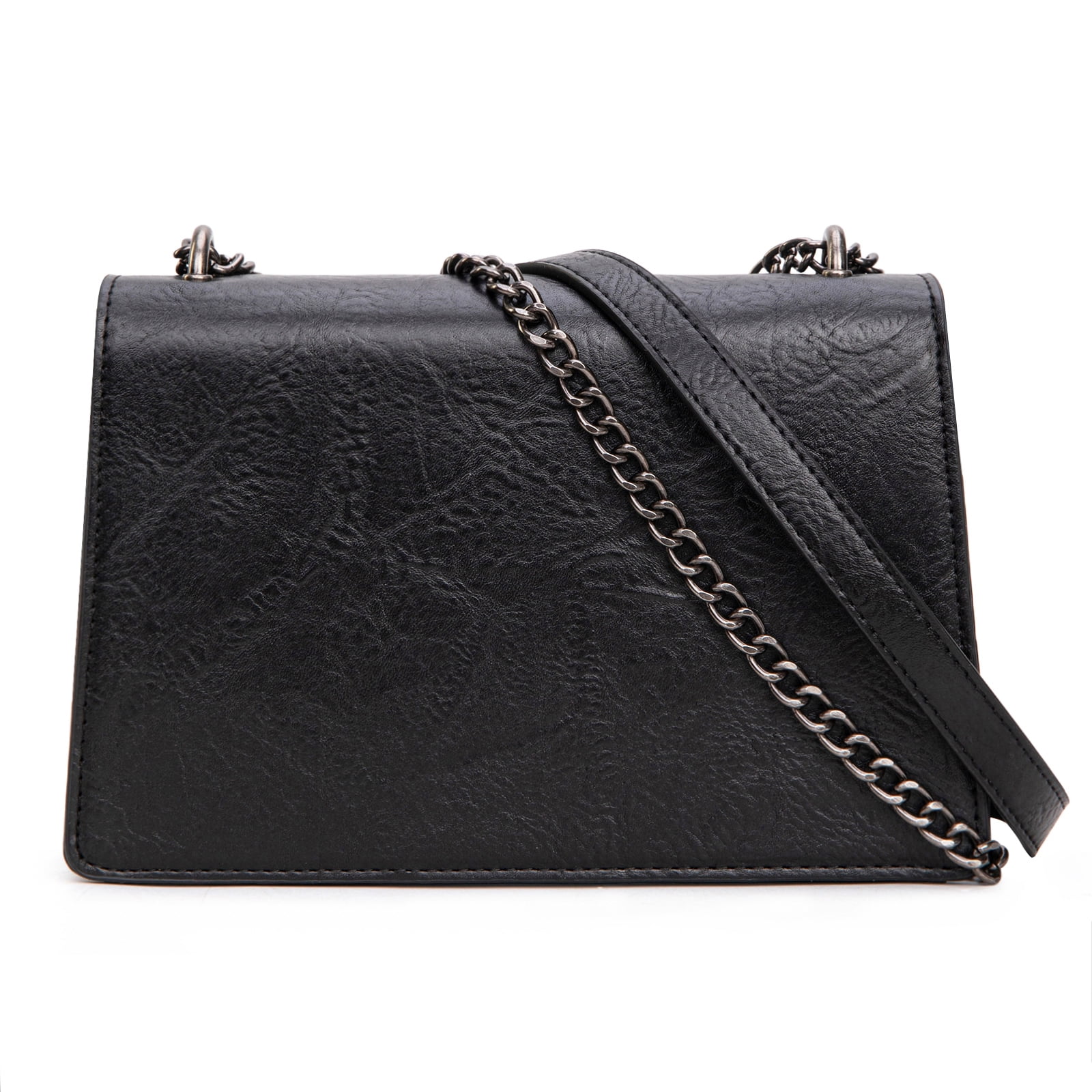 Wrangler Crossbody Purse for Women Shoulder Bag Vintage Wallets with Chain Strap, Black