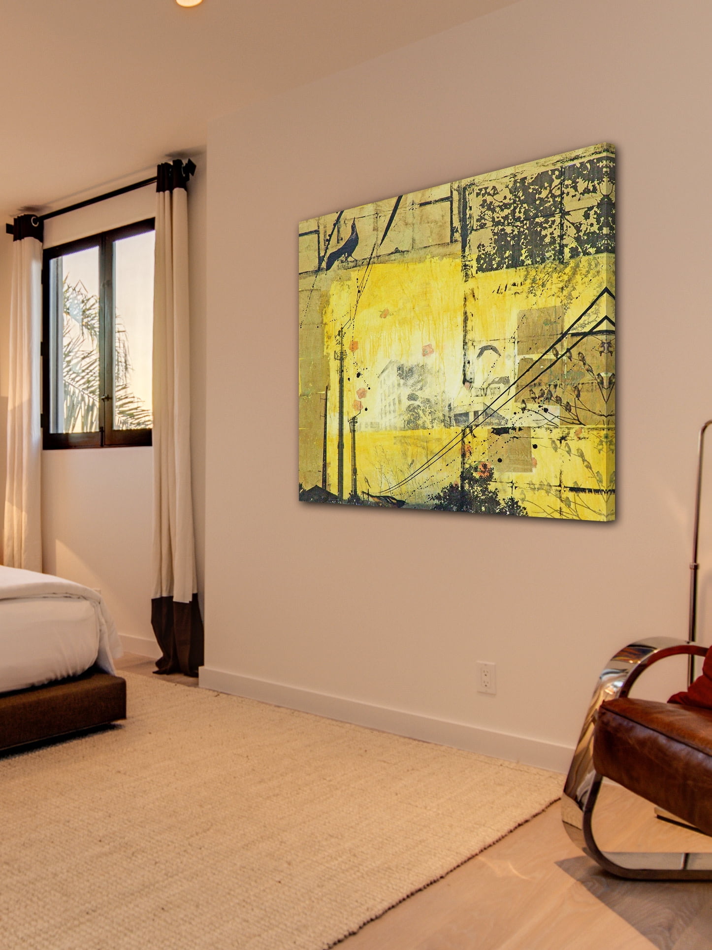 Marmont Hill "Dancing Crow" by Tracy Silva Barbosa Painting Print on Canvas