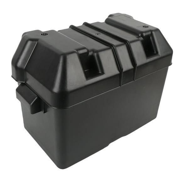 12V RV Battery Box, Snap on Robust Structure Marine Battery Box for Batteries Smaller Than 325x195x185mm