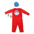 thumbnail image 2 of Thing 1 / 2 Jumpsuit Dr. Seuss Cat Hat Fancy Dress Up Halloween Adult Costume, 2 of 2