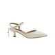 thumbnail image 3 of Zapatilla Tacon Aguja Salamandra® Charo Beige Correa Tobillo beige 24.5, 3 of 7