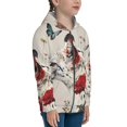 thumbnail image 5 of Rocae Floral Leopard Butterflies for Zip Up Hoodies for Teen Sweatshirt with Hood-Medium, 5 of 6