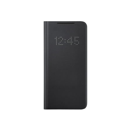 Samsung LED Wallet Cover EF-NG991 - Flip cover for cell phone - black - for Galaxy S21 5G