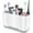 Grey, variant on Toothbrush Holder with Anti-Slip,Plastic Detachable for Easy Cleaning Multi-Functional Storage,Large Electric Toothbrush and Toothpaste Organizer Caddy for Bathroom Vanity,Sink,Countertop (Blue)