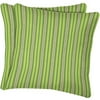 Mainstays 16" Solid Square Decorative Pillows, Set of 2, Spicy Lime