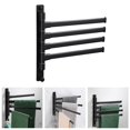 thumbnail image 1 of Soporte de pared para toallas, barra para toallas, colgador para toallas, soporte para papel , oficina, io, hotel, aleación de aluminio 4 barras Soledad estante de la barra de toallas de baño, 1 of 9