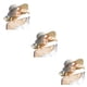 thumbnail image 5 of Sombrero para el sol Qarigey para mujer con ala grande de paja y protección solar plegable beige, 5 of 6
