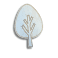 thumbnail image 2 of Unfinished Wood Etched Farm Tree Shape | Paint By Line Crafts 24" / 1/4", 2 of 2