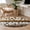 Brown, variant on Brown Beige Farmhouse Round Area Rug 3 FT, Small Kitchen Bathroom Mats, Black Dog Paw Vintage Wooden Washable Indoor Outdoor Throw Runner Carpet Non-Shedding Doormat for Table Shower Sofa Entryway