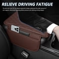 thumbnail image 4 of Upgraded Car Center Console Cover,Microfiber Leather Car Armrest Cover Cushion with 2 Storage Bags,Universal Car Armrest Storage Box Car Interior Accessories for Most Vehicles (Black), 4 of 7