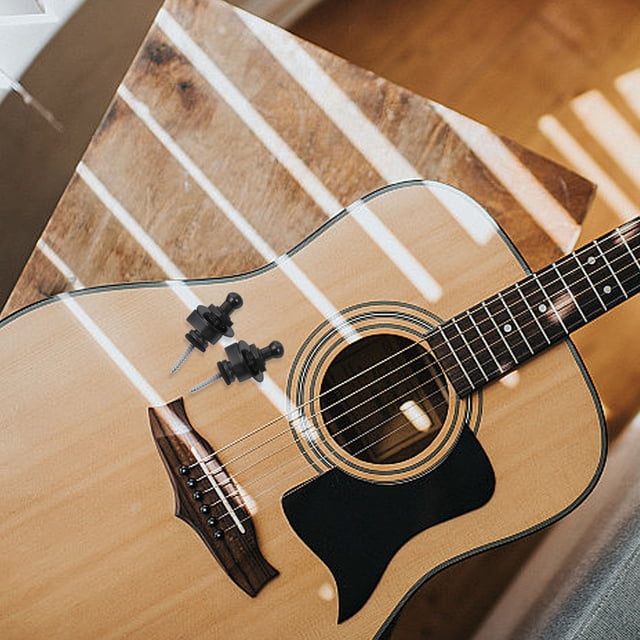 SHOWERORO 2Ud Pernos De Para Correa De Guitarra Con Clásico En Negro