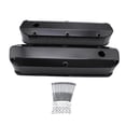 thumbnail image 2 of Cubierta de válvula alta de aluminio, accesorios profesionales negros con tornillos, juego de cubierta de válvula alta Compatible para 302 351W, 2, 2 of 8