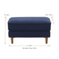 thumbnail image 2 of CorLiving Mulberry Versatile Mid-Century Modern Upholstered Ottoman Foot Rest, 2 of 8