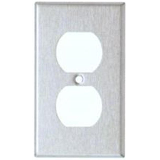 Morris Products 83210 Plaques Murales en Acier Inoxydable 1 Gang Duplex Réceptacle