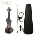 thumbnail image 1 of NAOMI NAOMI V1 Series 4/4 Electric Violin with Hand-Carved Solid Wood Body, Brazilwood Bow, Headphones, Audio Cable, and Hard Case in Dark Red, 1 of 6