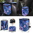 thumbnail image 6 of KUIFORTI Mandala Flower Car Seat Covers Full Set for Women Steering Wheel Cover, Coasters, Seat Belt Cover Pad, Car Auto Air Vent, Chapstick Holder, Automotive Vehicle Garbage Cans, 6 of 7