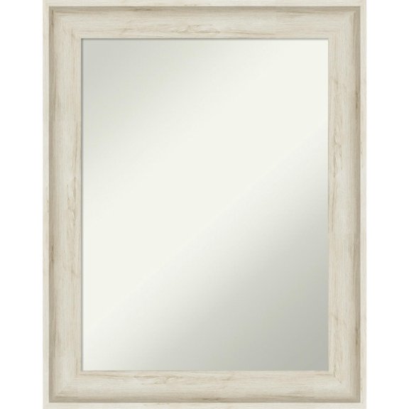 Amanti Art Regal Birch Cream Framed Non-Beveled Bathroom Vanity Wall Mirror - 22.75 x 28.75 in