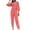 Pink, variant on qolati 2 Piece Pant Suits for Women Dressy Puff Long Sleeve Crop Tops and High Waisted Straight Leg Pants Sets Business Casual Outfits