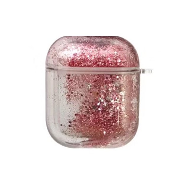 Estuche Bling Quicksand compatible con AirPods Pro, lindo estuche protector líquido brillante, divertido creativo duro transparente Airpods 3ra cubierta con llavero - Estilo 4 BANYUO Electrónica