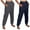 Navy, variant on CLOISE Womens Sweatpants Joggers 2 Pack Baggy Fleece Lined Jogger Sweatpants Soft Petite Tall Elastic Bottom Trousers Navy Workout Elastic Waist Drawstring Solid Sweatpants with Pockets Winter Pants