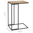 thumbnail image 5 of vidaXL Side Table Black 15.7"x11.8"x23.2" Engineered Wood, 5 of 7