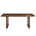 thumbnail image 4 of Taran Designs Darcy 74" Live Edge Solid Wood Dining Table in Dark Brown, 4 of 7