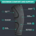 thumbnail image 3 of MODVEL Knee Brace Men and Women 2 Pack, Knee Sleeve For Running, Fitness, M, 3 of 9