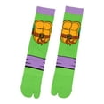 thumbnail image 7 of Teenage Mutant Ninja Turtles Men's Split Toe Adult Costume Mid-Calf Crew Socks Fits Sock Size 10-13, 7 of 7