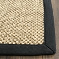 thumbnail image 3 of SAFAVIEH Natural Fiber Jovana Solid Area Rug, Maize/Black, 8' x 10', 3 of 11