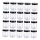 thumbnail image 1 of Tarro para mascotas con tapa redonda apilable, reutilizable, ligero, transparente, latas de cocina para 20 piezas 400ml, 1 of 9
