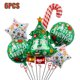 thumbnail image 3 of Globos navideños para decoración de fiesta de Feliz Navidad, caja de regalo con forma de reno, muñeco de nieve y Papá Noel, globos inflables de aluminio para Navidad, 3 of 5