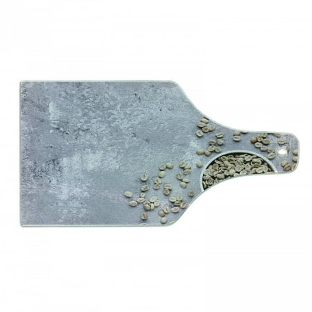 

Espresso Cutting Board Green Coffee Beans in a Cup on Pastel Grunge Background Decorative Tempered Glass Cutting and Serving Board in 3 Sizes by Ambesonne