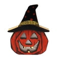 thumbnail image 1 of Adorno De Halloween Led De Madera Dibujos Animados Calabaza Linterna Fantasma Fantasmas Suaves Decoración De Calabaza Segura Para Bar Interior De Halloween Sweethay HA012774-00, 1 of 7